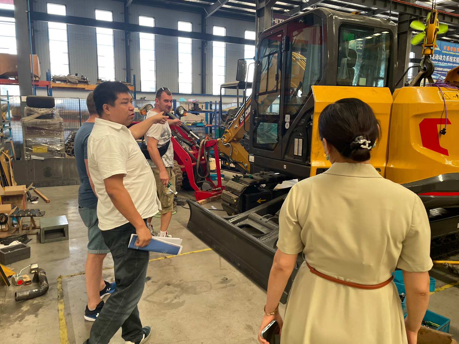 Usine d'excavatrices en Chine