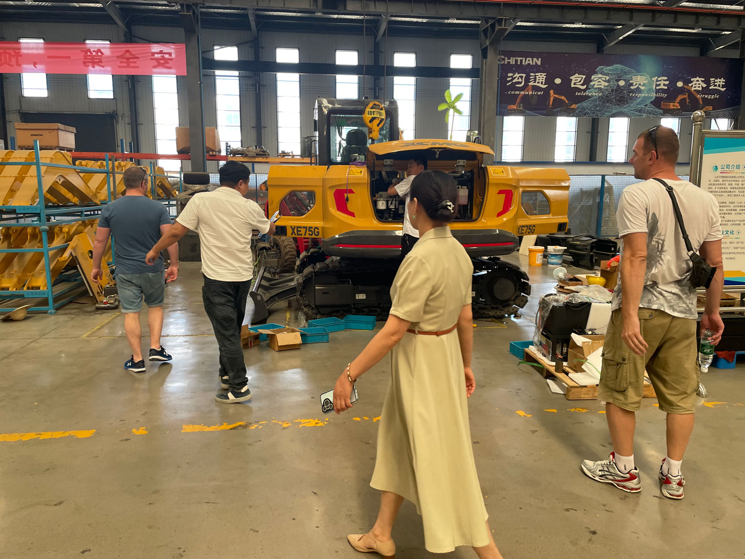Usine d'excavatrice mini en Chine