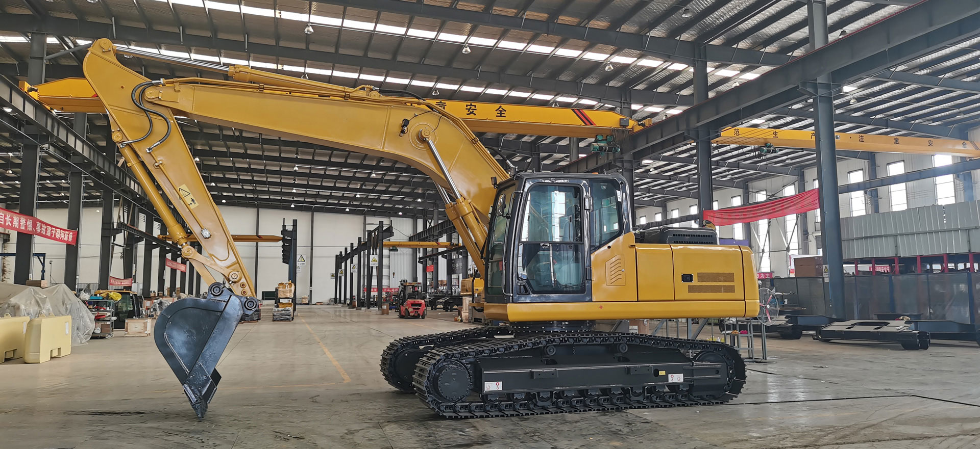 Usine d'excavatrices en Chine