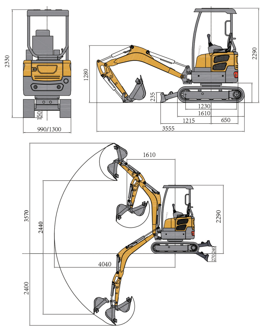 SH20 Mini-pelle