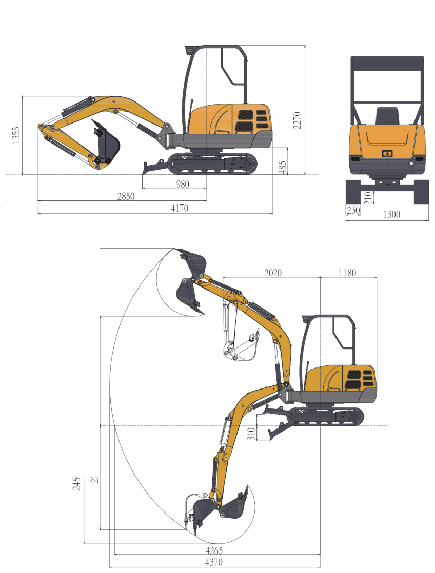 SH25B Mini-pelle