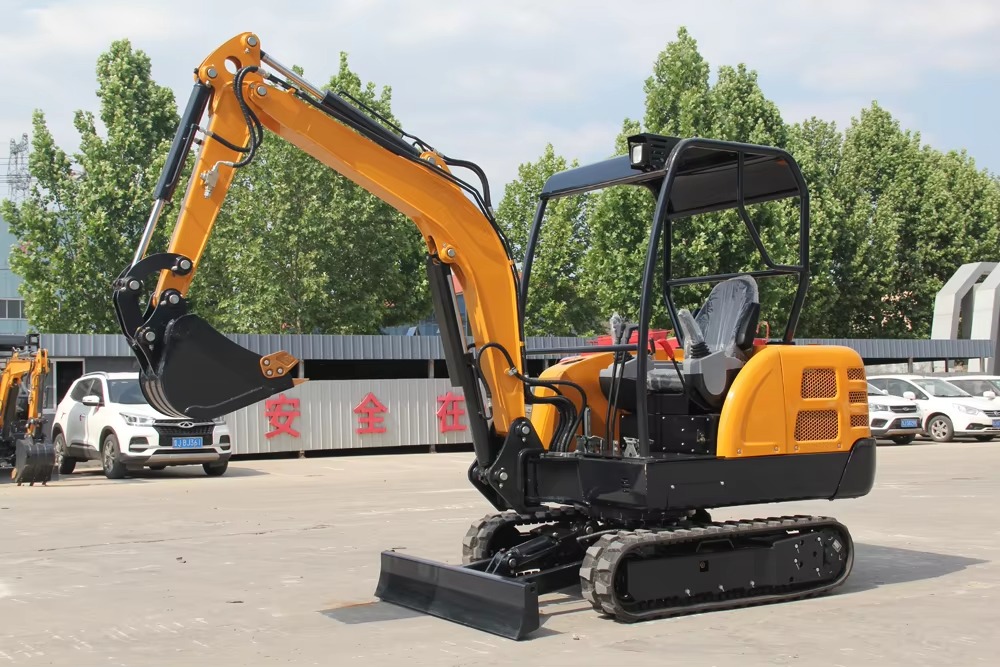 Mini-pelle sur chenilles de 2 tonnes